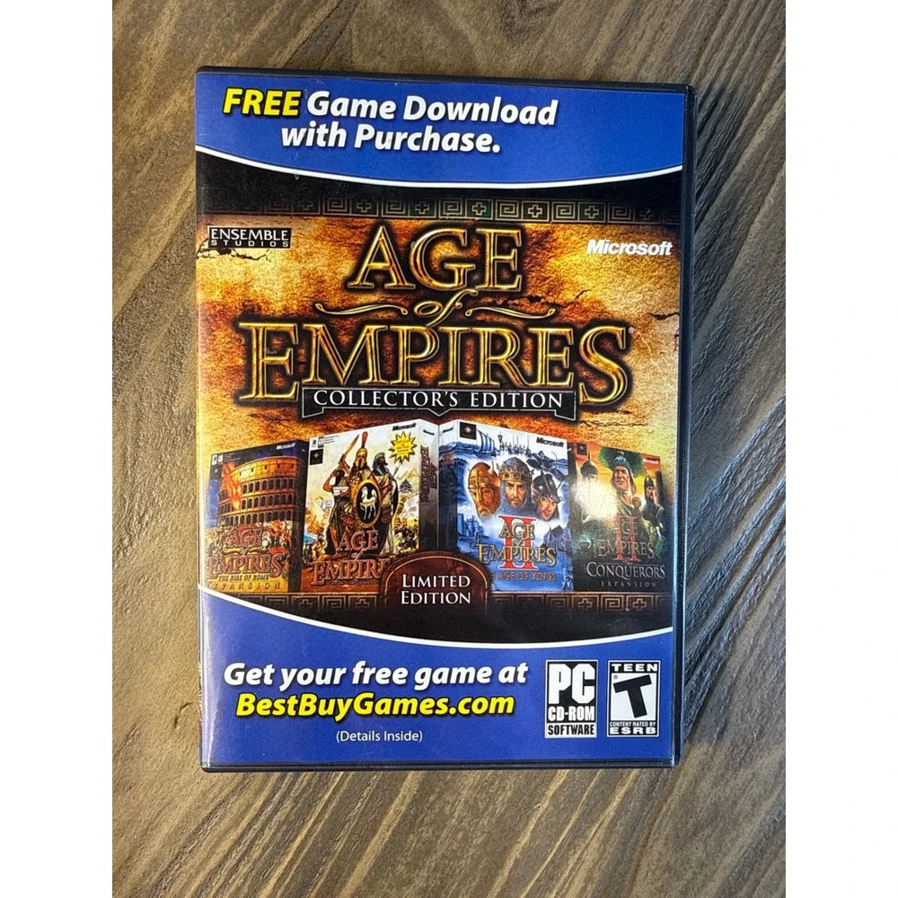 Age of Empires Collector's Edition PC 2006 Microsoft Excellent RTS Bundle Works